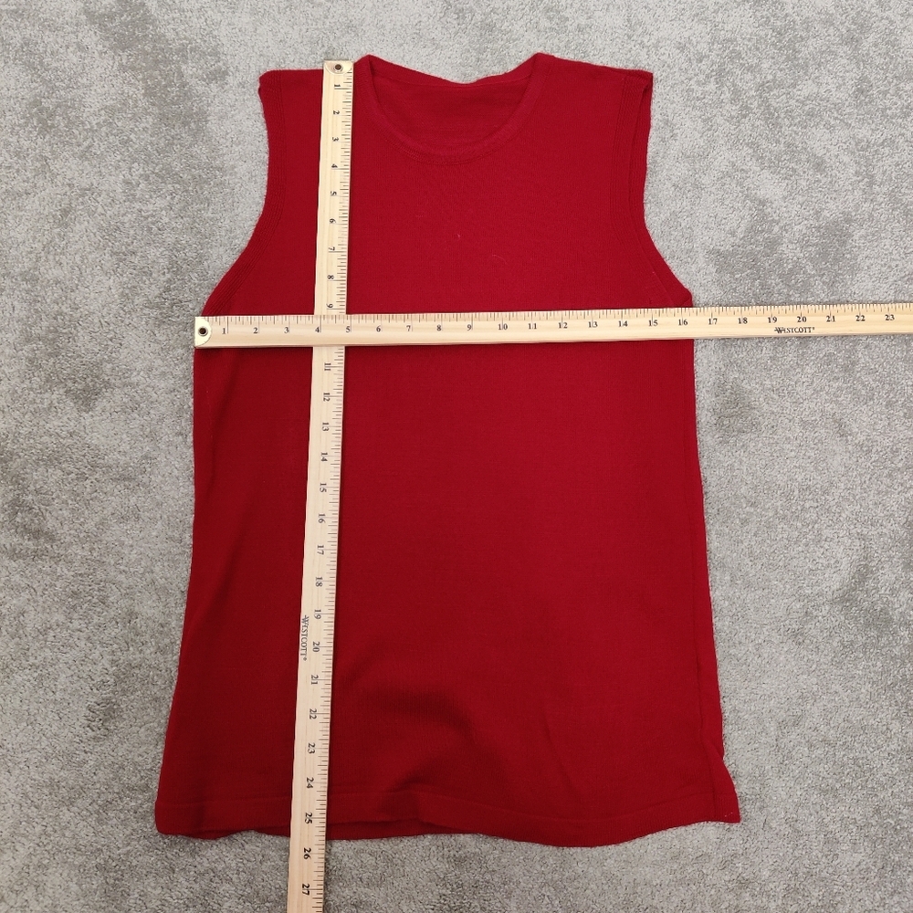Women's Knit Tank Top & Palazzo Pants in Red Size 6 Bohemian Comfy Cozy Pull-on - Picture 4 of 12